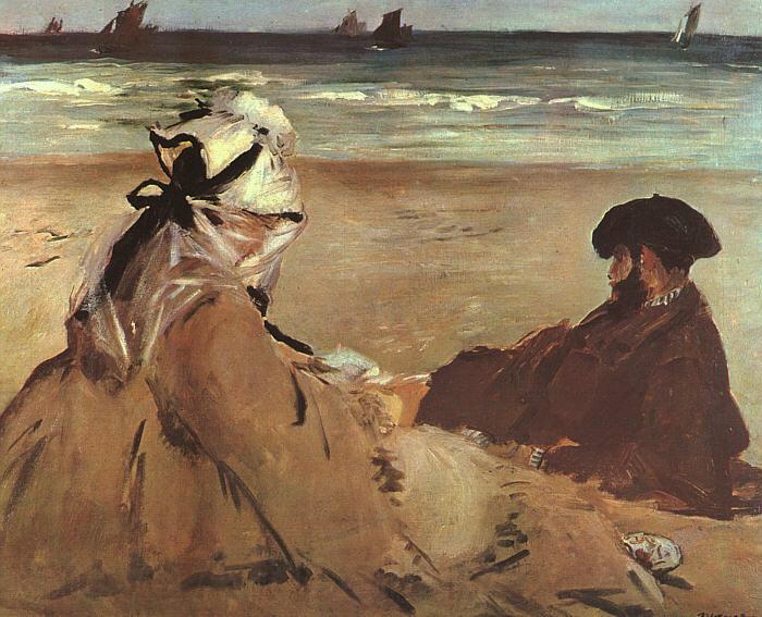 Edouard Manet On the Beach Germany oil painting art